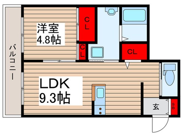 ゼロワン松葉の物件間取画像